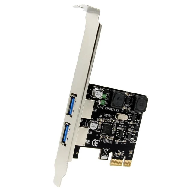 Alt view image 10 of 13 - USB 3.0 PCI-E Expansion Card External 2 Port USB3.0 PCIe Card with 2 Power Module NEC Chip for Desktop PC Computer