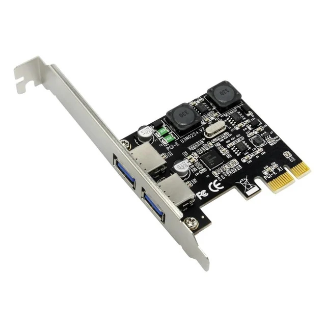 Alt view image 11 of 13 - USB 3.0 PCI-E Expansion Card External 2 Port USB3.0 PCIe Card with 2 Power Module NEC Chip for Desktop PC Computer