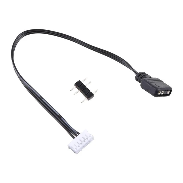 Alt view image 2 of 2 - Small 6Pin to 5V ARGB 3Pin Fan Controller Adapter Cable for Coolmoon 5V Three-pin to 6Pin Controller Adapter