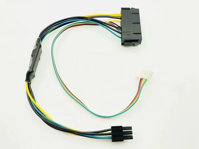 Alt view image 9 of 12 - 30cm ATX Main 24Pin to 6Pin PCI-E PSU Power Adapter Cable 18AWG Power Supply for HP Z220 Z230 SFF Server Workstation Motherboard