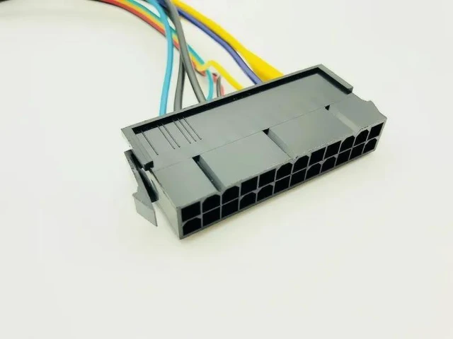 Alt view image 12 of 12 - 30cm ATX Main 24Pin to 6Pin PCI-E PSU Power Adapter Cable 18AWG Power Supply for HP Z220 Z230 SFF Server Workstation Motherboard