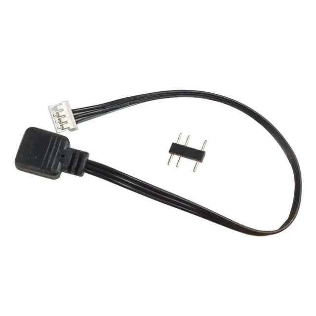 Alt view image 2 of 2 - Small 4Pin to 5V ARGB 3Pin Fan Controller Adapter Cable for Coolmoon 5V Three-pin to 4pin Controller Adapter
