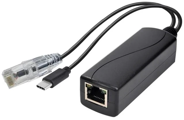 Alt view image 3 of 3 - PoE Splitter Gigabit TYPE-C Active PoE to TYPE-C Adapter