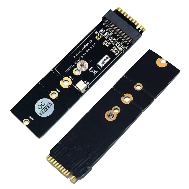 Alt view image 8 of 12 - M.2 Wifi Adapter Wireless Wifi Bluetooth Adapter PC Wifi Adapter M.2 NGFF Key A to M.2 Key M Converter Card for Intel 8265 9060