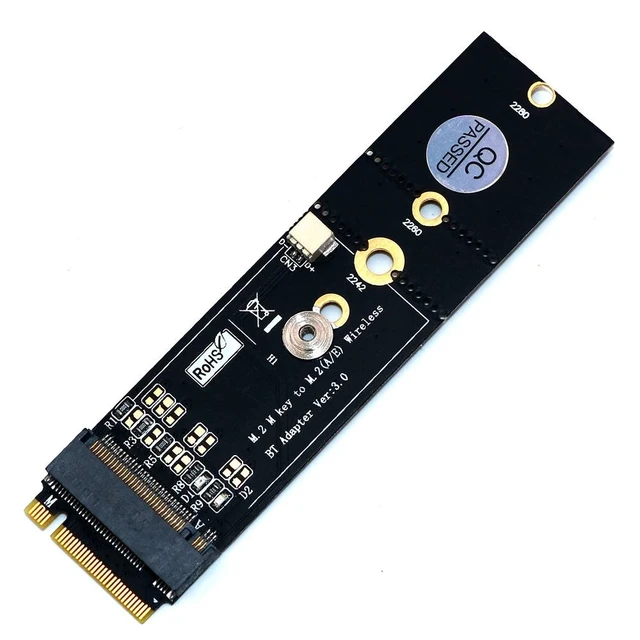 Alt view image 12 of 12 - M.2 Wifi Adapter Wireless Wifi Bluetooth Adapter PC Wifi Adapter M.2 NGFF Key A to M.2 Key M Converter Card for Intel 8265 9060
