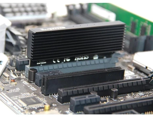 Alt view image 12 of 13 - M.2 SSD PCIE Adapter SSD Case PCI Express X4 X8 X16 NVME M2 SSD 2230 2242 2260 2280 Hard Drive Enclosure Black Aluminum Caddy