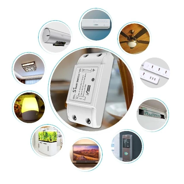 Alt view image 12 of 12 - Wifi Switch DIY Wireless Remote Domotica Light Smart Home Automation Relay Module Controller Good Work for Google Home for Alexa