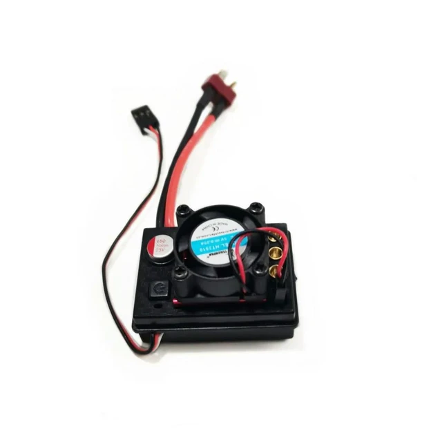 Alt view image 8 of 12 - LiPo Electronic Speed Controller 2S 7.4V 45A RC Model ESC Speed Controller for 2838/2840/2845 Brushless Motor with Cooling Fan