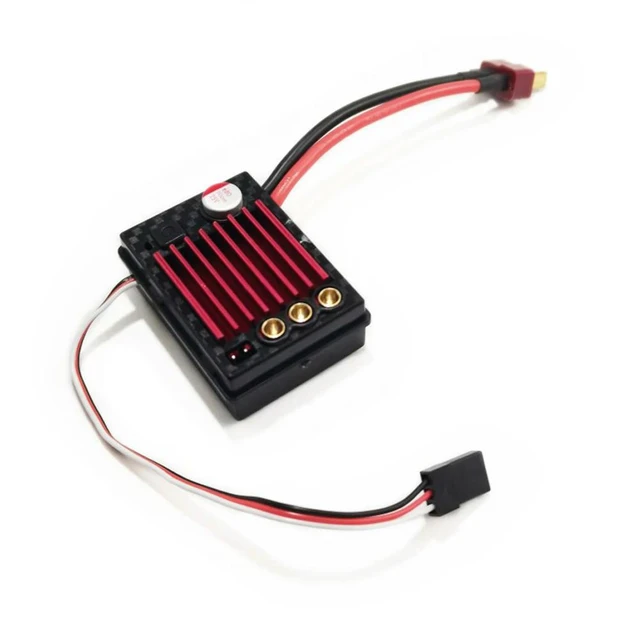 Alt view image 9 of 12 - LiPo Electronic Speed Controller 2S 7.4V 45A RC Model ESC Speed Controller for 2838/2840/2845 Brushless Motor with Cooling Fan