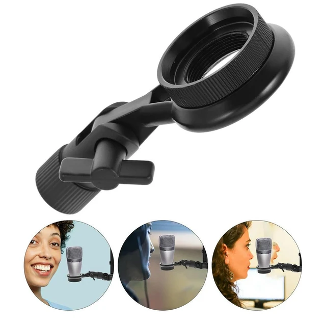 Alt view image 4 of 6 - Microphone Clip Adjustable Angle Microphone Shock Mount Holders l Mic Stand Holder Sturdy Anti Vibration Bracket For Mic