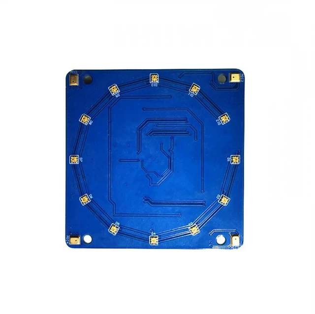 Alt view image 7 of 12 - ReSpeaker Voice Recognition Module for Raspberry Pi AC108 Audio Decoder 4-Microphone Array APA102 LED I2S/I2C fit Pi Zero/2B/3B+
