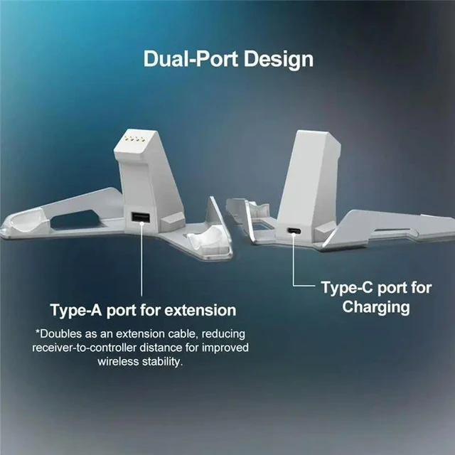Alt view image 12 of 12 - For Gamesir Cyclone 2 Charging Dock With RGB Indicator Light Controller Gamepad Base Accessories For Cyclone 2