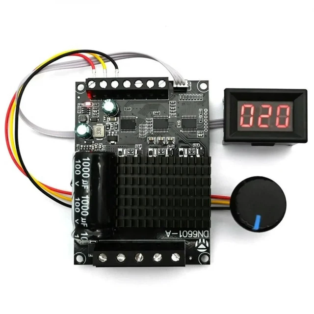 Alt view image 7 of 12 - DC6-72V 3 Phase Brushless Motor 0-100% Digital Scale Display Brushless Motor Speed Governor Forward and Reverse Controller