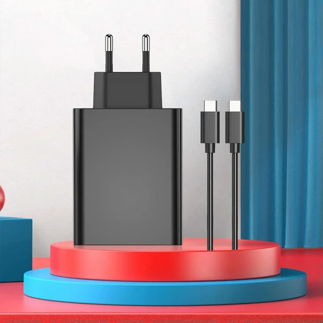 Alt view image 5 of 6 - 60W Charger AC Power Adapter Charger AC Adapter Power Supply with USB C Cable for Nintendo Switch2 Accessories