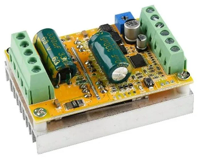 Alt view image 5 of 6 - BLDC 3 Phase DC Brushless Motor Controller 6.5-50V 380W 16A PWM Motor Speed Controller Driver Board without Hall Sensor