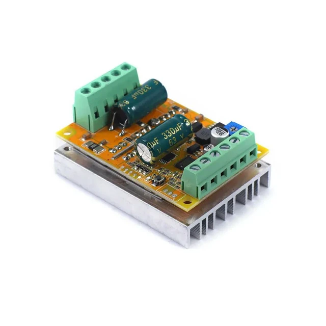 Alt view image 6 of 6 - BLDC 3 Phase DC Brushless Motor Controller 6.5-50V 380W 16A PWM Motor Speed Controller Driver Board without Hall Sensor