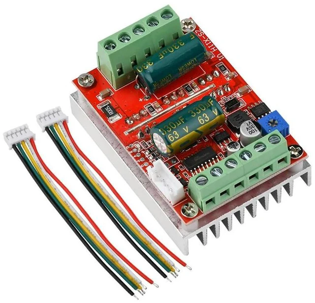 Alt view image 5 of 6 - BLDC 3 Phase DC Brushless Motor Controller DC 6-60V PWM High Power 400W Hall Motor Control Driver Board 12V 24V 48V