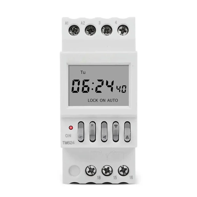 Alt view image 5 of 6 - 1 Second Interval Ring Timer Switch TM624 220V 16A 50Hz 40 Groups School/Factory Bell Controller Second Control Timer Clock