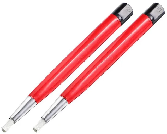 Alt view image 7 of 12 - 2Pcs Clock Sweeping Pen Nylon Cleaning Brush Adjustable Bristles for Watch Jewelry Polishing Grinding Fiberglass