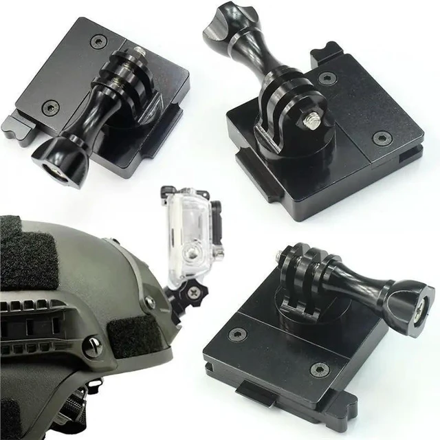 Alt view image 9 of 12 - Fixed M5 Thumb Screw Aluminum Alloy Helmet Fixed Mount Buckle Adapter For Hero 13 12 Action Camera