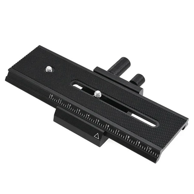 Alt view image 7 of 12 - For DSLR Close-Up Photography Accessory VM-16 2 Way Macro Focusing Rail Slider Precision Shooting Tool