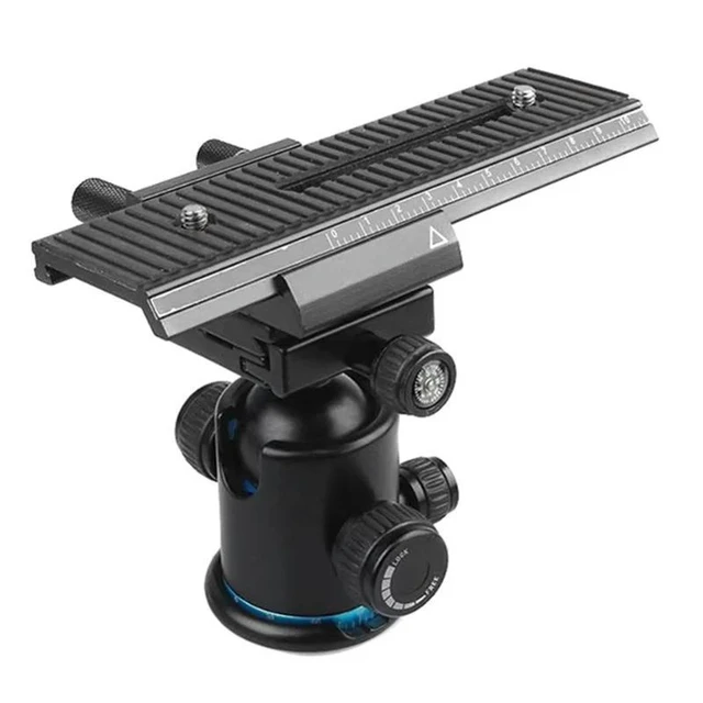 Alt view image 9 of 12 - For DSLR Close-Up Photography Accessory VM-16 2 Way Macro Focusing Rail Slider Precision Shooting Tool
