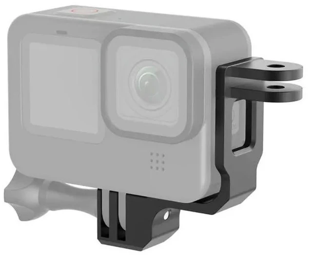 Alt view image 9 of 12 - Vertical Action Camera Shooting Bracket Centered 2 Pcs For Gopro For Gopro11 10 9 Selfie Stick Mount Adapter