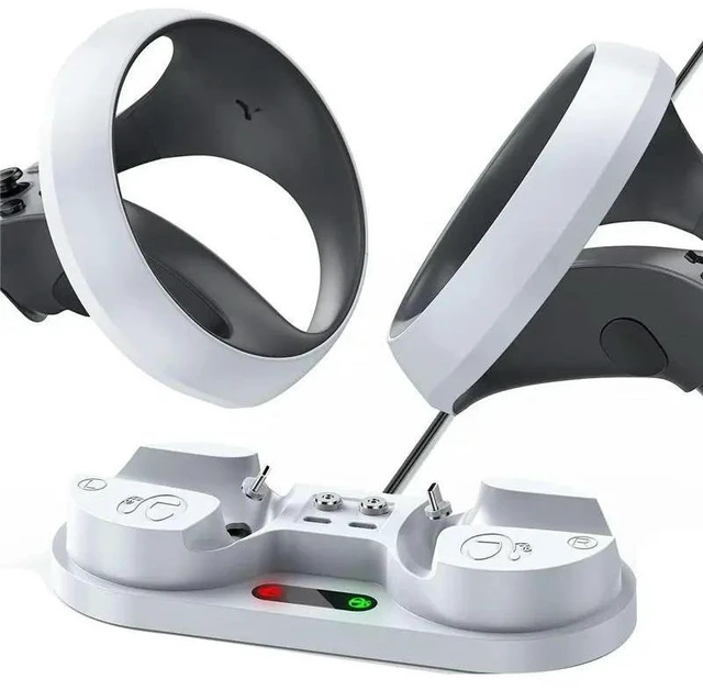 Alt view image 7 of 12 - Handle Station For PS VR2 Sense Controller Charging Stand VR Game Controller Charging Dock