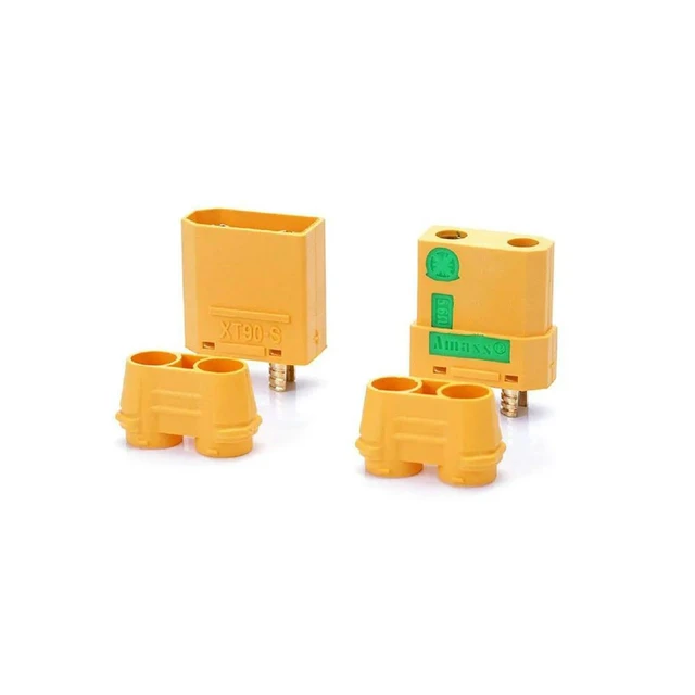 Alt view image 9 of 12 - XT90S Model Connector Airplane Plug 30A High Current Anti-Spark Male Female Connector for ESC Charger Lead 5 Pair