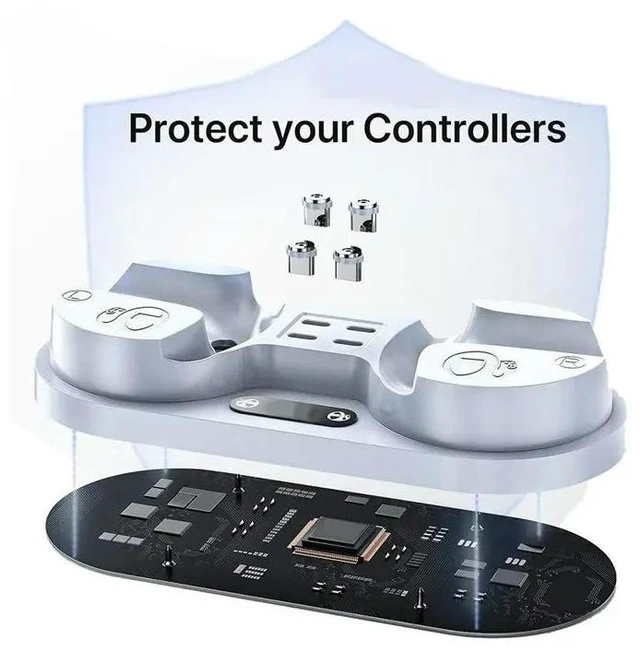 Alt view image 11 of 12 - Handle Station For PS VR2 Sense Controller Charging Stand VR Game Controller Charging Dock