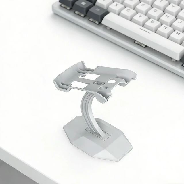 Alt view image 10 of 12 - Lightweight Sturdy Desktop Display Rack Plastic Stand for 3 Office Game Room Living