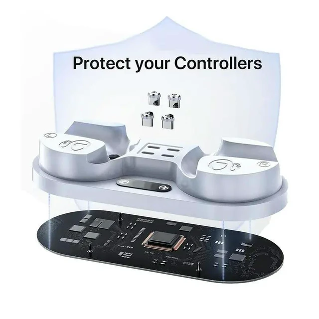 Alt view image 8 of 12 - Handle Station For PS VR2 Sense Controller Charging Stand VR Game Controller Charging Dock