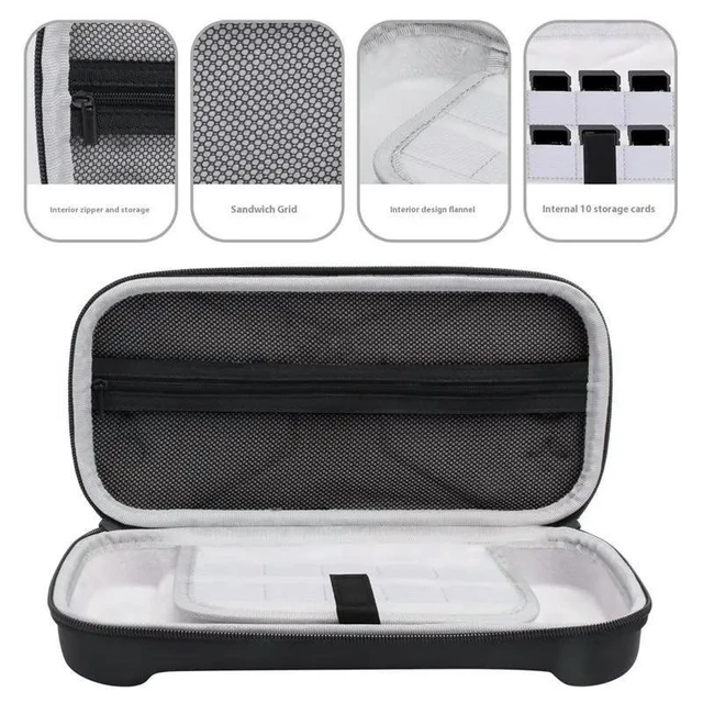 Alt view image 8 of 12 - EVA Leather-Textured For For Switch 2 Handheld Console Case For Switch 2 Gaming Console Accessories Handba