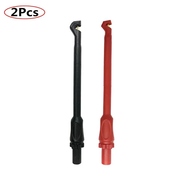 Alt view image 8 of 12 - 2Pcs Insulation Puncture Probe Auto Repair Multimeter Test Clip Puncture-free Test Probe with Pluggable 4mm Banana Plug