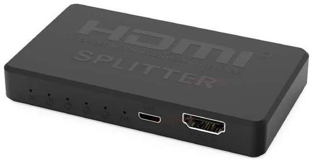 Alt view image 7 of 12 - 4K HDMI Splitter 1x4 Converter 1 in 4 out HDMI Video Distributor Splitter 1080P Display Duplicate Adapter for PC Loptop Monitor