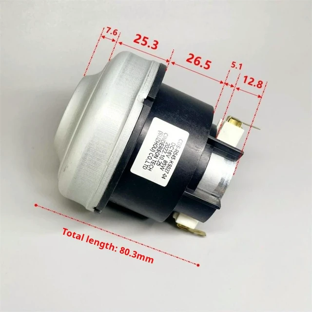 Alt view image 4 of 6 - DC 16V Vacuum Cleaner Fan Motor Rear Ball Bearing Built-in Heat Dissipation Blade 85W Strong Suction Fan Motor