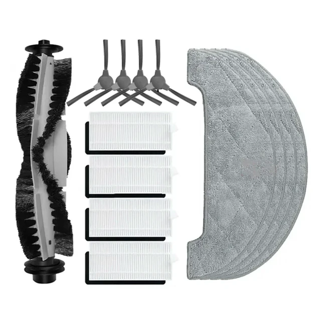 Alt view image 5 of 8 - For Polaris PVCR 4105 WI-FI IQ Home Aqua Main Side Brush Filter Mop Cloth Robot Vacuum Cleaner Parts