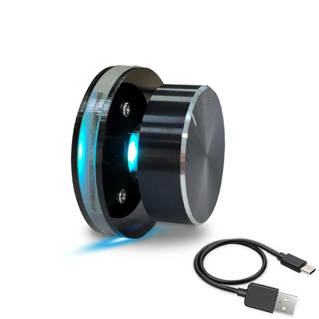 Alt view image 4 of 6 - Computer USB Volume Adjustable Controller Type-C Interface USB Volume Controller Support Shortcut Keys with RGB