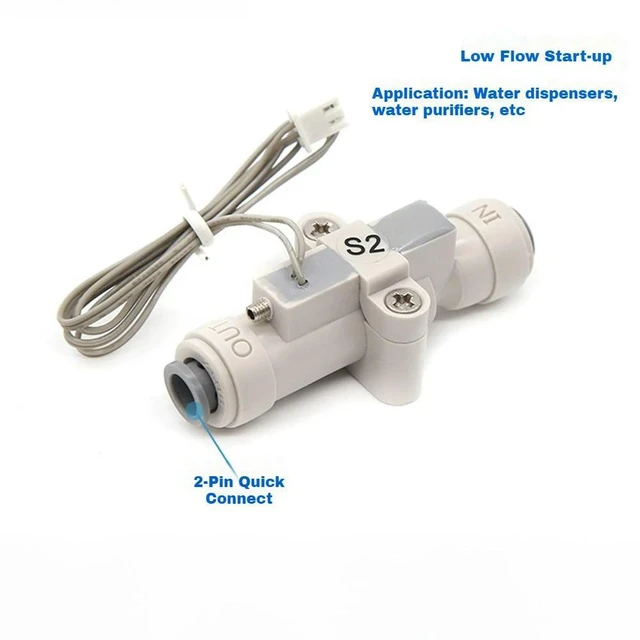 Alt view image 4 of 6 - 1/4" Water Flow Switch Low-flow Startup Normally Open for Water Purifier Dispenser Plastic Water Flow Switch Flow Control Sensor