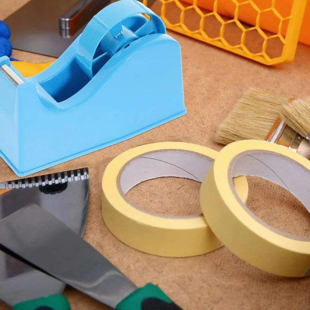 Alt view image 6 of 6 - Reliable Tape Cutting Dispenser Strong Base Design Convenient Desktop Accessory for Office School Use Random Color