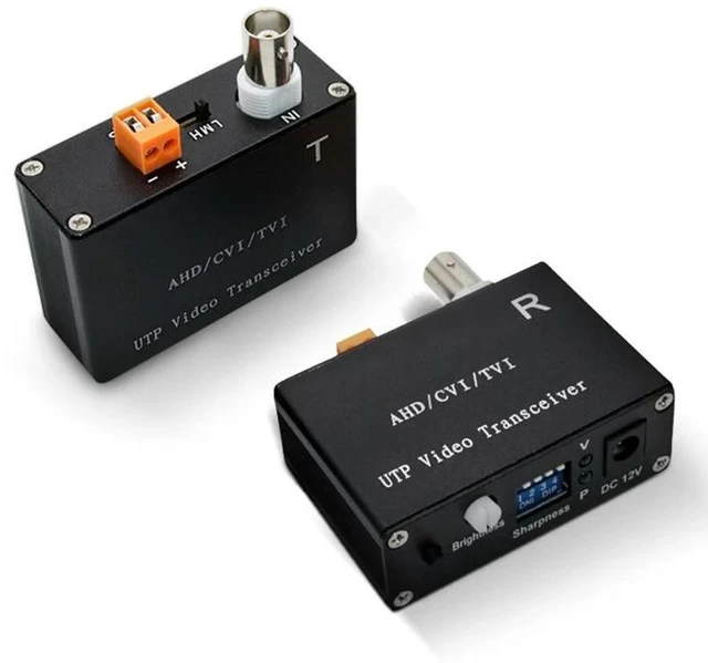 Alt view image 5 of 8 - 1 Channel Active Video Balun For CCTV Camera Twisted Pair Transmitter Bnclong Range For AHD TVI CVI 5/10MP