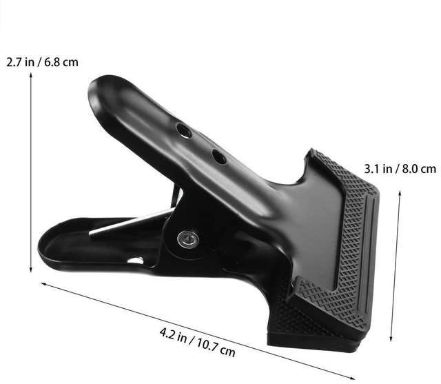 Alt view image 5 of 6 - 3Pcs Heavy Duty Photography Background Cloth Clips l Spring Clamps for Studio Home Office Backdrop Wrinkle Free Flattening