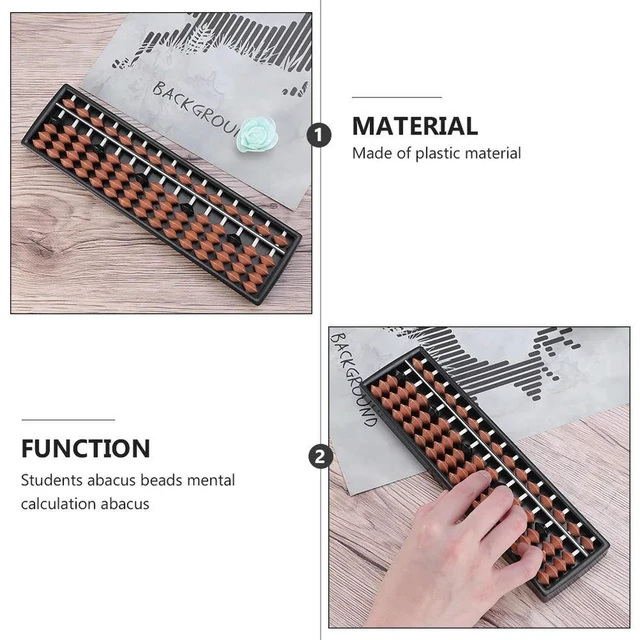Alt view image 5 of 6 - 2Pcs Educational Abacus Bead Mental Arithmetic Small Abacuses Counting Arithmetic Learning Abacuses for