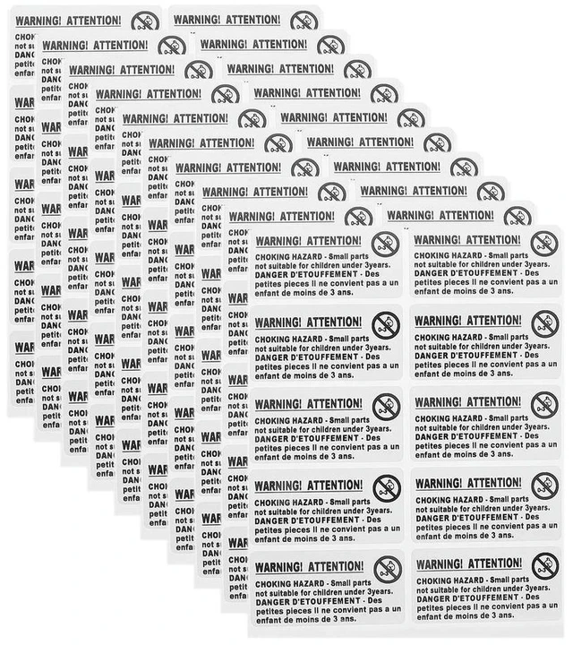 Alt view image 11 of 12 - 200Pcs Suffocation Warning els Choking Hazard Stickers Strong Adhesive for Polybag Packaging Shipping Not for Under