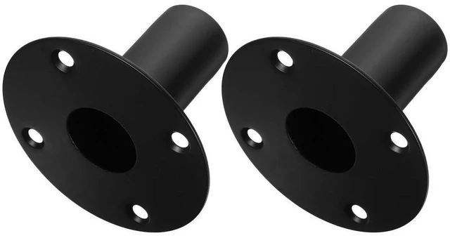 Alt view image 6 of 6 - 2Pcs Speaker Stand Heavy Duty Aluminum Alloy l Base Bracket Support for Stage Meeting Room Outdoor Party Studio Use
