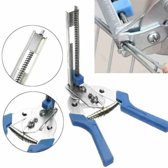 Alt view image 4 of 6 - M Type Nail Poultry Cage Fastening Pliers Wire Cage Clamp Ring Pliers Set 600 Nails for Rabbit Bird Chicken Net Cage Wire Fence