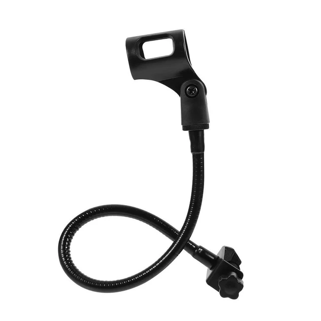 Alt view image 11 of 12 - 1Pcs Premium Goose Neck Microphone Stand Clip Mount Adjustable Mic Holder Compatible with Most Mics for Broadcasting Karaoke