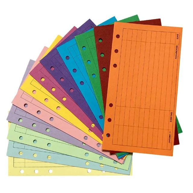 Alt view image 7 of 12 - 12Pcs Paper Cash Budget Planner Expense Tracking Sheet Money Organizer Personal Use
