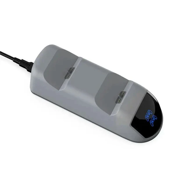 Alt view image 11 of 12 - Controller For PS5 Dual Charging Dock Stand With LED Indicator Light For PS5 Gamepad Controller