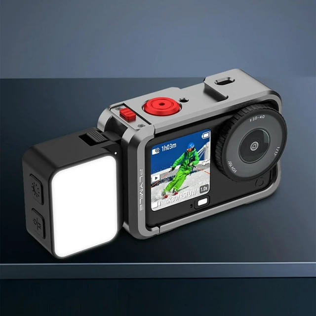 Alt view image 4 of 6 - LED Action Camera Video Light Selfie Lighting for Osmo Nano Action 6 Camera Cage Accessories